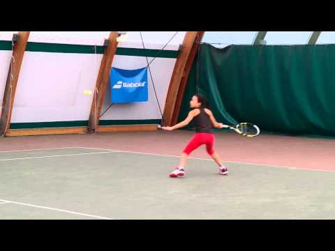 Camilia tennis 7 years old 5 months