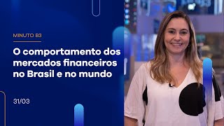 Resumo da semana: Ibovespa fechou o dia com baixa de 1,77% e a semana com alta |Minuto B3–31/03/2023 Resumo da semana: Ibovespa fechou o dia com baixa de 1,77% e a semana com alta |Minuto B3–31/03/2023