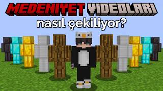 Minecraft ama MEDENİYET VİDEOLARI Nasıl Çekiliyor?