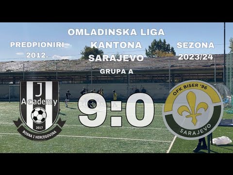 J Academy 9:0 OFK Biser - Omladinska liga Kantona Sarajevo - Sezona 2023/24 - Predpioniri 2012⚡️
