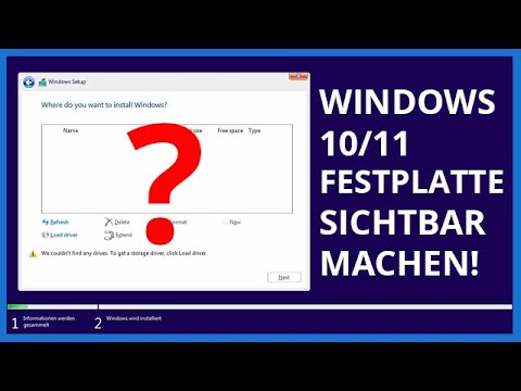 ANLEITUNG: Festplatte während der Windows 10/11 Installation erkennen und aktivieren 💻