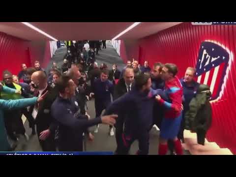 Atletico Madrid vs Man City Entire Tunnel Fight