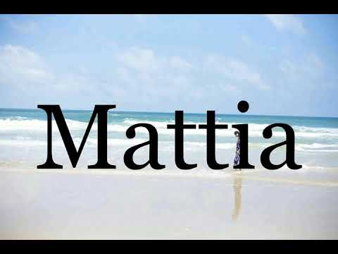 How To Pronounce Mattia🌈🌈🌈🌈🌈🌈Pronunciation Of Mattia