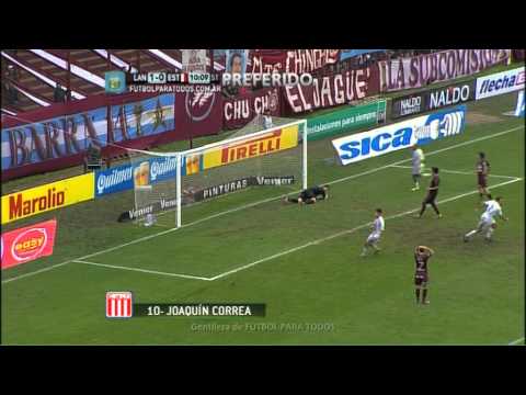 Gol de Correa. Lanús 1 - Estudiantes 1. Fecha 3. Torneo Primera División 2014. FPT