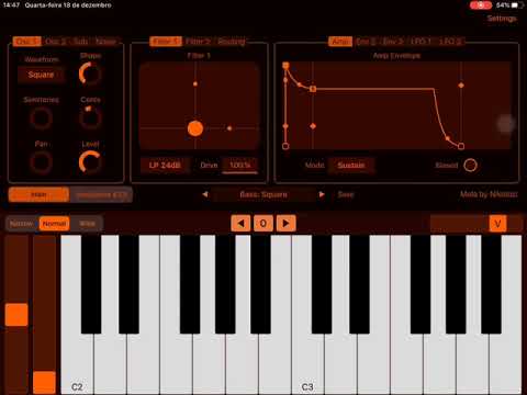 App Mela Synth Nikolozi Pty Ltd [26 presets] HQ (iPad5 - Zé Osório)