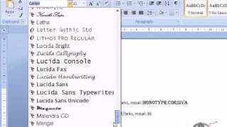 Microsoft Word: Formating (Font) Part.2