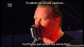 Metallica - Damage inc [Lyrics y Subtítulos(Español)]