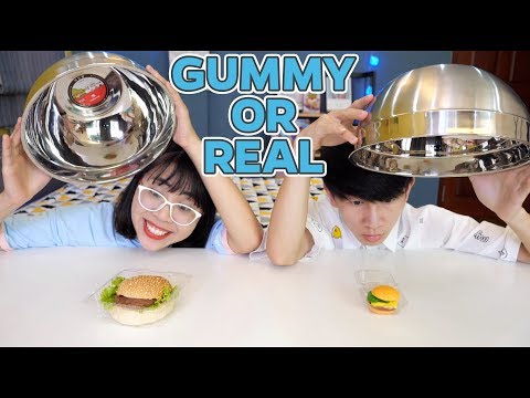 Thử Thách Gummy Or Real - Kẹo Dẻo Hay Đồ Ăn Thật