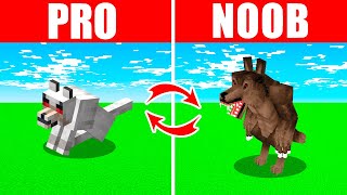 Minecraft NOOB vs. PRO: SWAPPED MUTANT WOLF in Minecraft (Compilation)