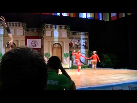 Philipp SAUTER und Aylin SPIELMANN, Rimini World Masters, 12.07.2014 Hoperound