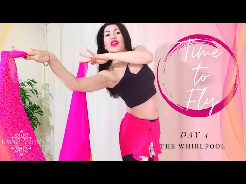 Day 4 - The Whirlpool | Time to Fly - 30 days of Belly Dance with the veil