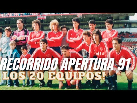 INDEPENDIENTE 2-0 QUILMES RECORRIDO X APERTURA 1991 2DA FECHA DEBUT BOCHINI COMO DT