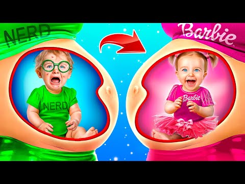 From pregnant nerd to pregnant Barbie! Extreme makeover