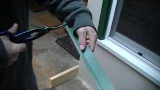 Aluminum drip cap installation