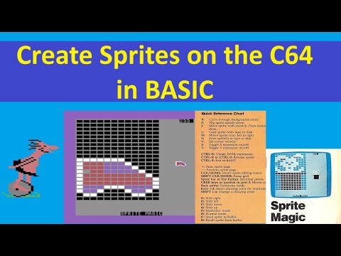 Complete beginners guide to creating sprites on the Commodore 64 / C64 in BASIC