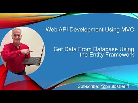 Lesson 15: Get Data From Database Using the Entity Framework in MVC Web APIs