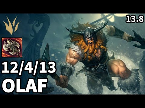Olaf Jungle vs Fiddlesticks - EUW Master | Patch 13.8