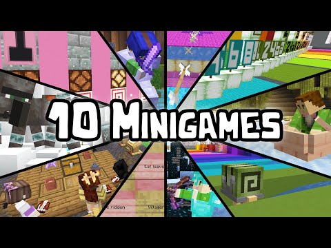 10 Minecraft Minigames in 1 Survival Season!