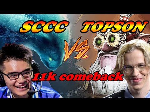 11k comeback Sccc Morphling vs Topson Sniper | Giveaway | Dota 2 Pro Play