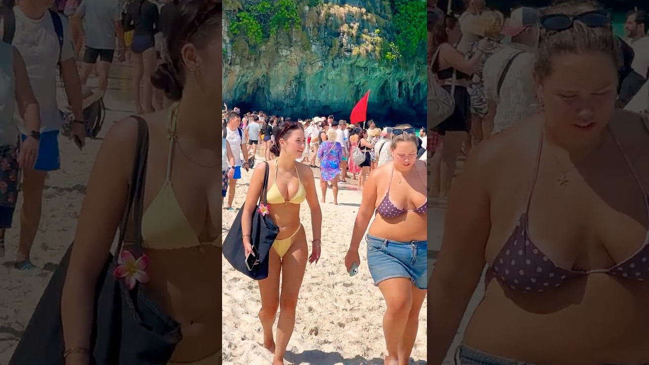 🇹🇭Maya Bay Beach Sea and Sand Summer Holiday Sunny Day 48🐳 #mayabeach #mayabay