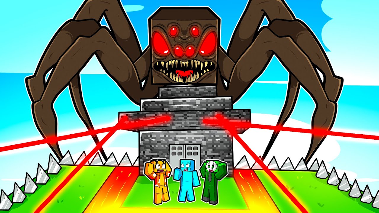 Turma do Problems VS Aranha GIGANTE