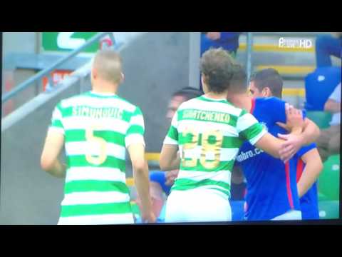 Linfeild 0-2 Celtic Champions League Qualifier 14 th July 2017 first half Highlights