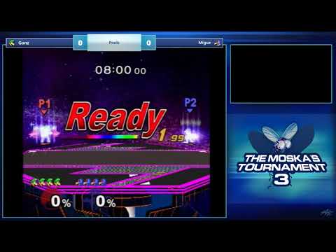 The Moska's 3 SSBM - Gonz (Luigi) vs Migue (Falco) - Pools