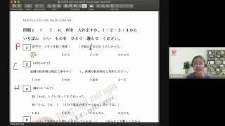 10.25.2022-LTN3-4-Ngữ pháp & Nghe hiểu mondai 3