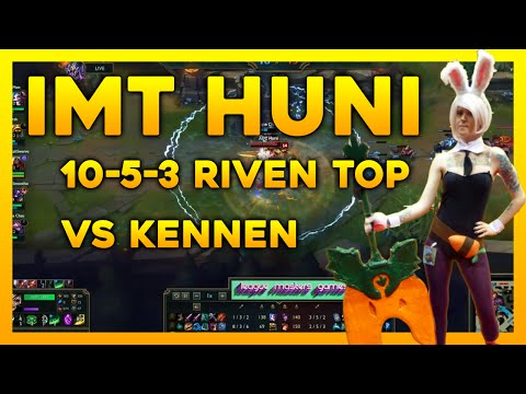 Huni Riven Top Vs Kennen | 5.24 League of Legends NA Solo Q