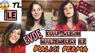 Evde Kalıcı Perma Yaptım|Fiyatını Duyunca Şok Olacaksınız 😱Kuaförlerin Kullandığ
