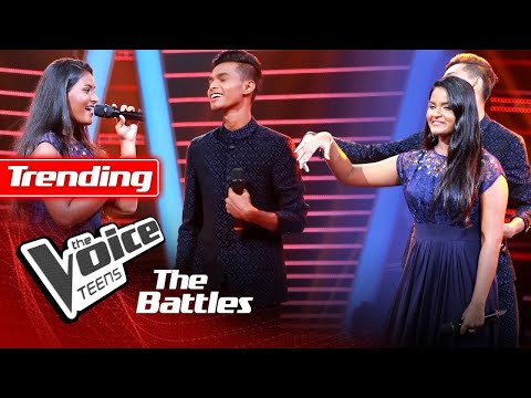 The Battles : Kavishka Deshan V Manudi Salinika | Nadagam Gee | The Voice Teen Sri Lanka