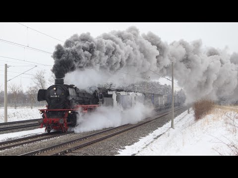 Baureihe 41 018 zieht 2x 185 mit Paneuropa Güterzug unter Volldampf!!! (Lastprobefahrt)