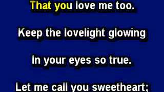 Let Me Call You Sweetheart, Karaoke video with lyrics, Instrumental version