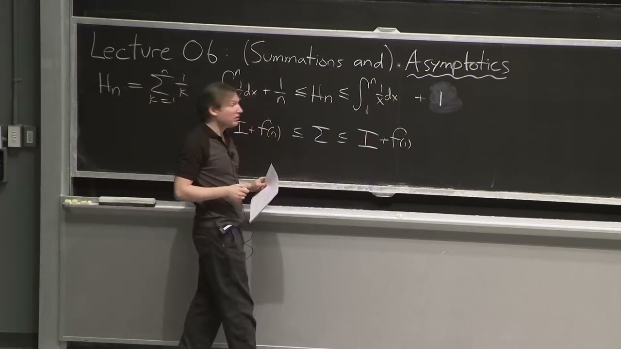 Lecture 6: Asymptotics