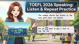 40 English Shadowing Sentences for TOEFL 2026 Speaking | Listen and Repeat Practice
