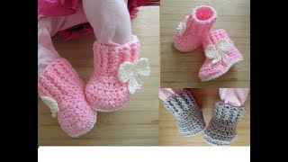 Download lagu Crochet baby booties tutorial newborn 0-3 months 0-6 months © Designed by Happy Crochet Club mp3
