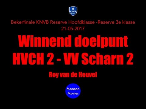 Winnend doelpunt HVCH 2 in bekerfinale 21-05-2017