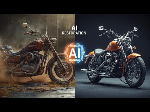 How to Make Viral Motorcycle Restoration Videos Using AI |  Step by Step Guide