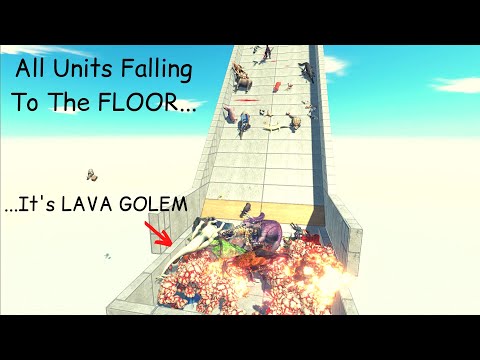 #Shorts | All Units Falling To The Floor It's Lava Golem ARBS |Animal Revolt Battle Simulator