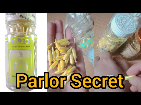 Beauty Secret Vitamin E capsule in parlor || Magical glowing skin Secret