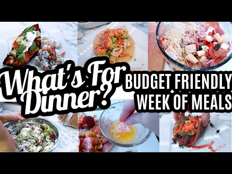 WHAT'S FOR DINNER | BUDGET FRIENDLY FAMILY MEAL IDEAS | A WEEK OF MEALS