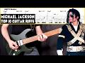 Top 10 MICHAEL JACKSON Guitar Riffs With Tabs
