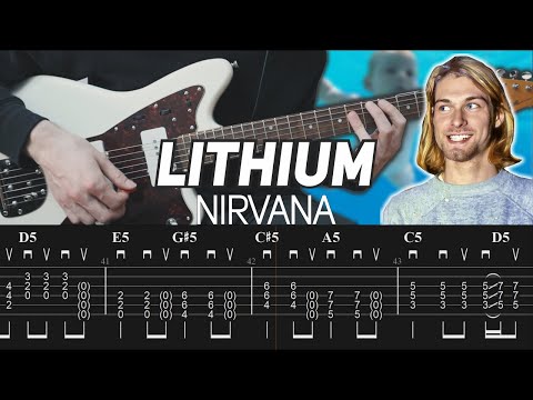 Nirvana - Lithium (Guitar Lesson with TAB)