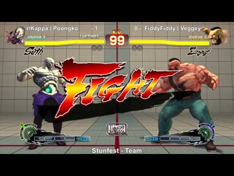 USF4 Team - r/Kappa vs FiddyFiddy (Pro Fluke & Veggey) - Stunfest 2015