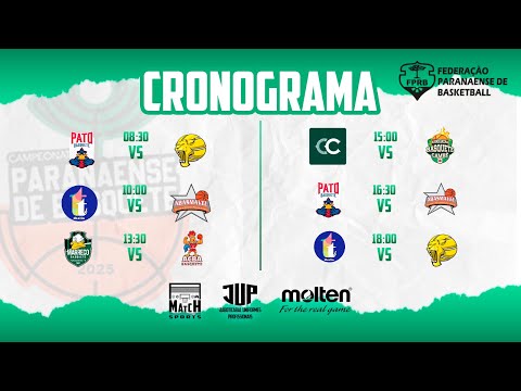 CAMP. ESTADUAL SUB-17 MASCULINO - SERIE OURO - DIA 1 TARDE - @basqueteparana​