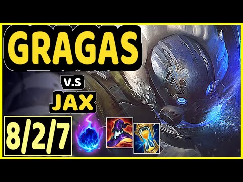 CANNA (GRAGAS) vs JAX - 8/2/7 KDA TOP GAMEPLAY - KR Ranked MASTER