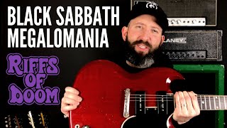 RIFFS OF DOOM: Black Sabbath Megalomania - Guitar Demo with TAB