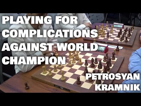 Playing sharp against Kramnik | Petrosyan - Kramnik | World Blitz 2019