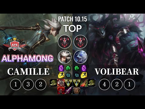 APK Alphamong Camille vs Volibear Top - KR Patch 10.15