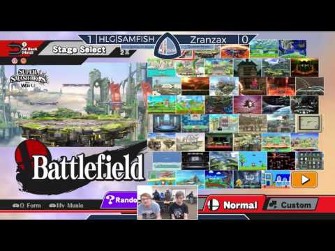 Sm4sh@Mines 44 - HLG|SAMFISH (Villager) Vs. Zranzax (Kirby) - Losers Quarterfinals